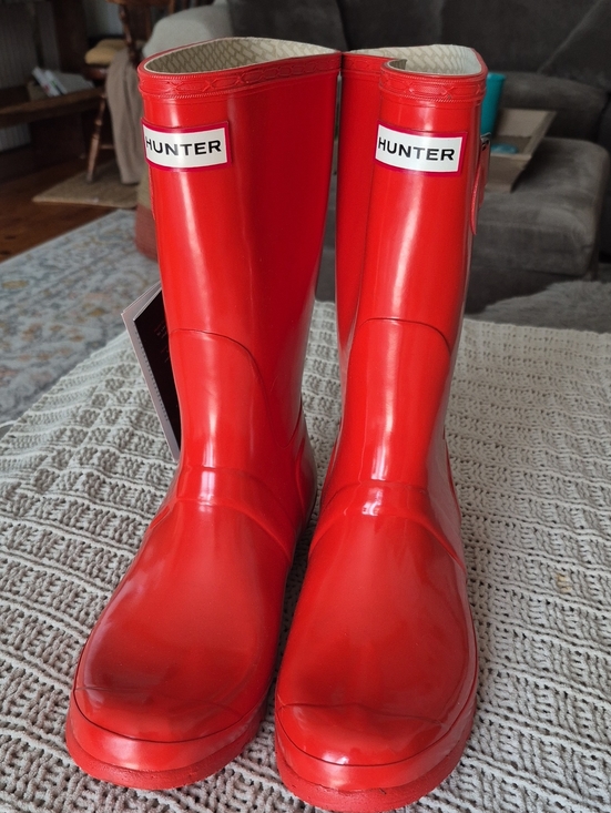 Hunter Shoes - Hunter Glossy Waterproof Mid Calf Rain Boots